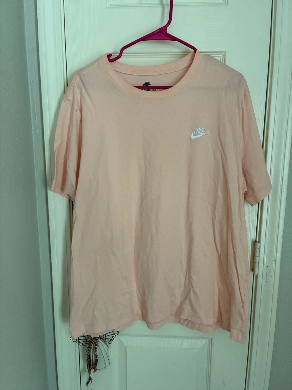 Nike Pink Peach Swoosh Tee